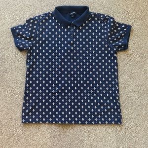 LANDS’ END POLO TOP BLUE SIZE SMALL